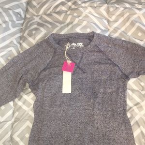 girls navy blue long sleeve shirt